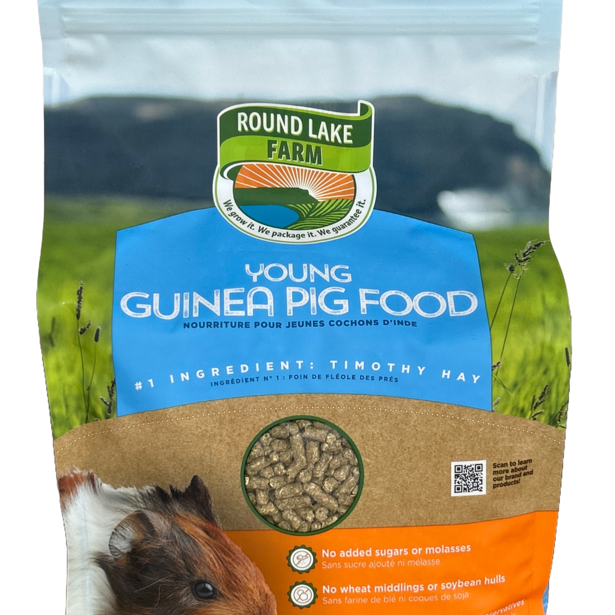 Image showcasing 4lb Young Guinea Pig Diet – Round Lake Farm